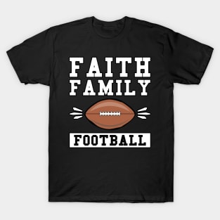 Faith Family Football T-Shirt